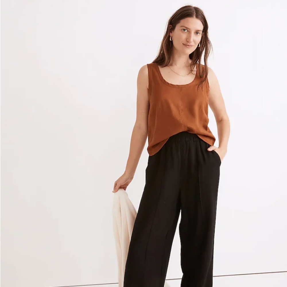 Madewell Hemp-Blend Shirttail Tank Top